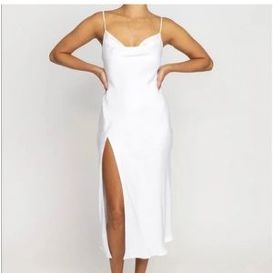 RESA White Midi Dress